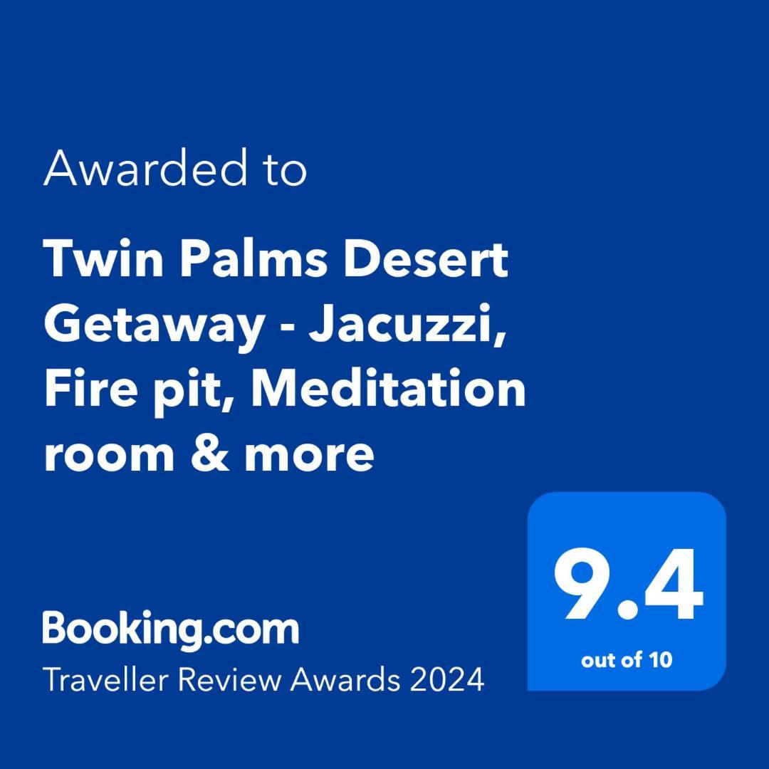 Twin Palms Desert Getaway - Jacuzzi, Fire Pit, Meditation Room & More Joshua Tree Buitenkant foto